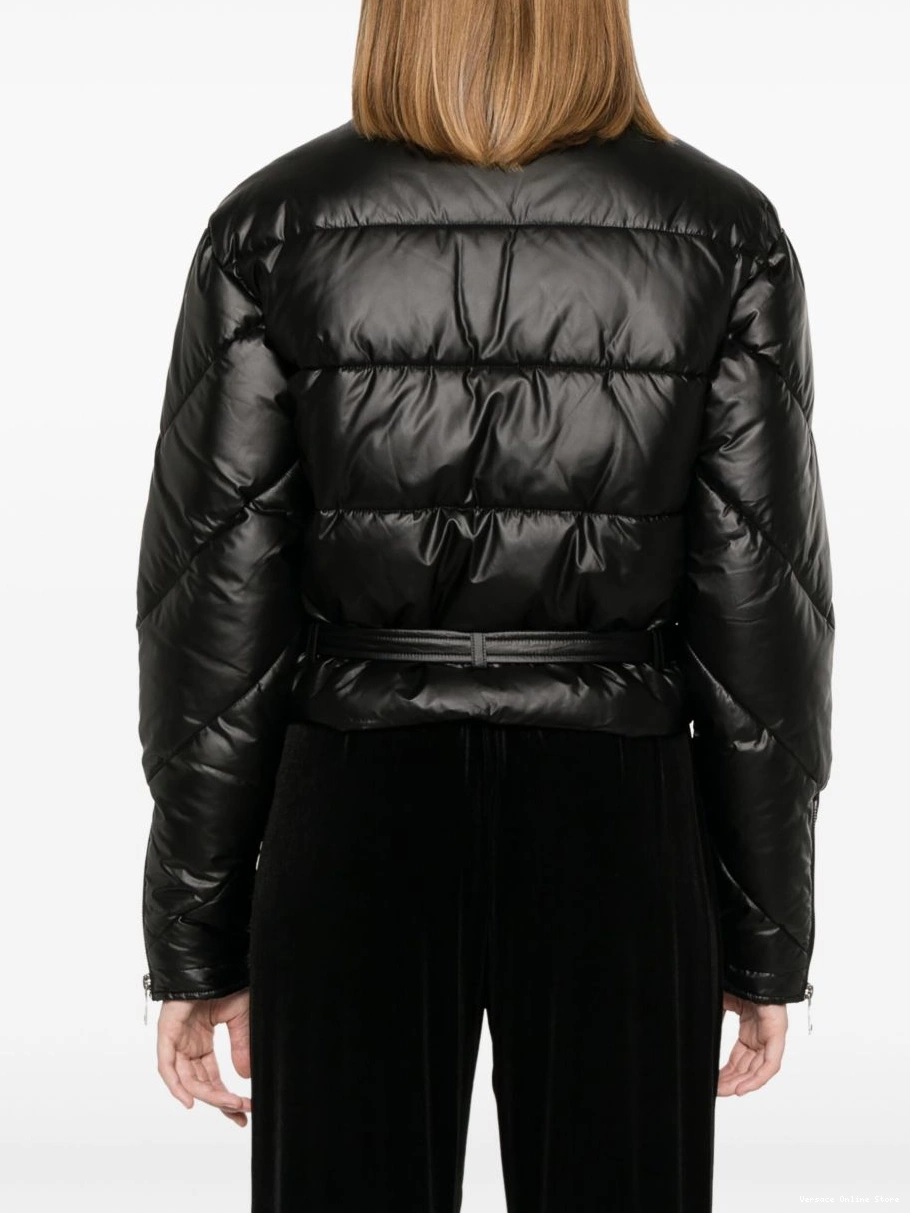 Affordable puffer Couture Versace Jeans buckle jacket Baroque Women 0706